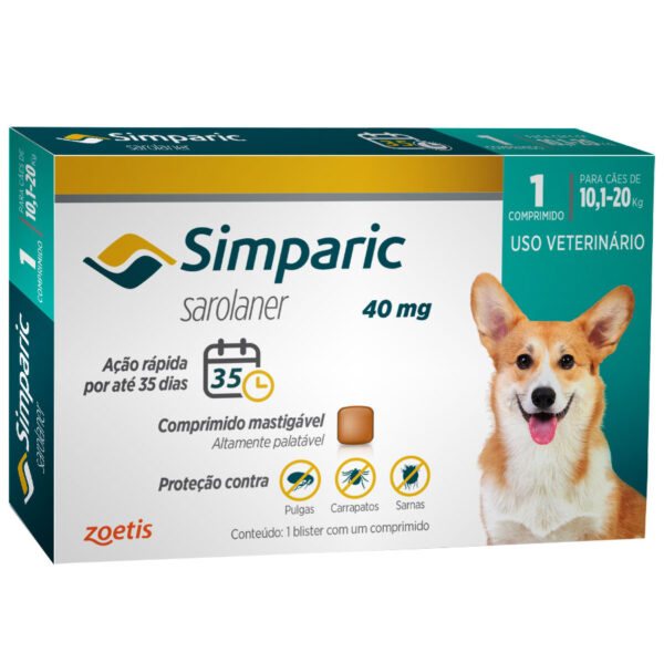 Simparic® 40mg 10,1-20kg 