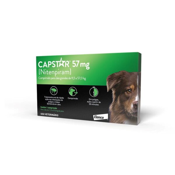 Capstar 57mg – Comprimido para cães grandes de 11,5 a 57,0kg Top